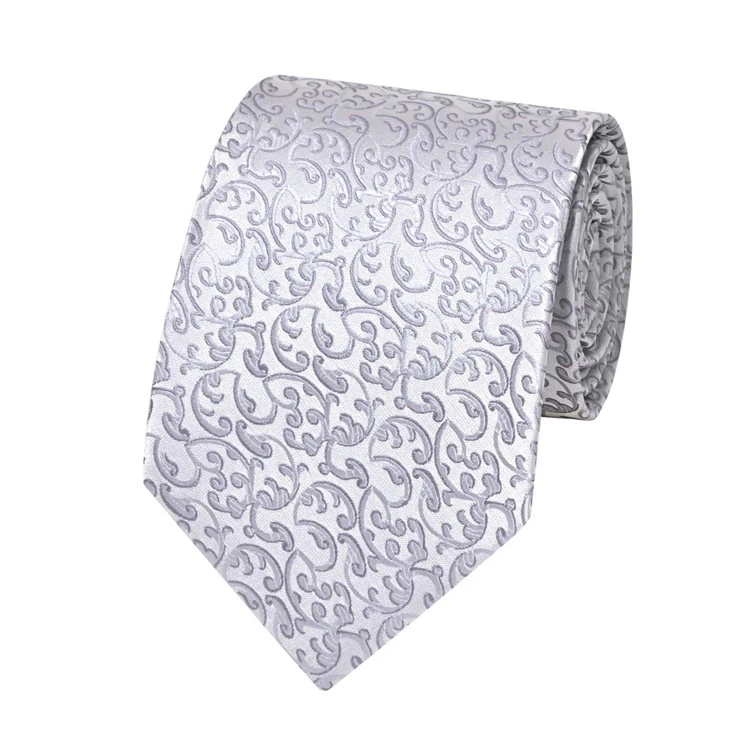 YiLi Customizable Vintage Floral Jacquard Men's Pink Necktie
