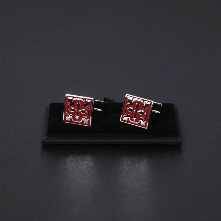 Manset Enamel Merah Simpul Celtic Perak YiLi